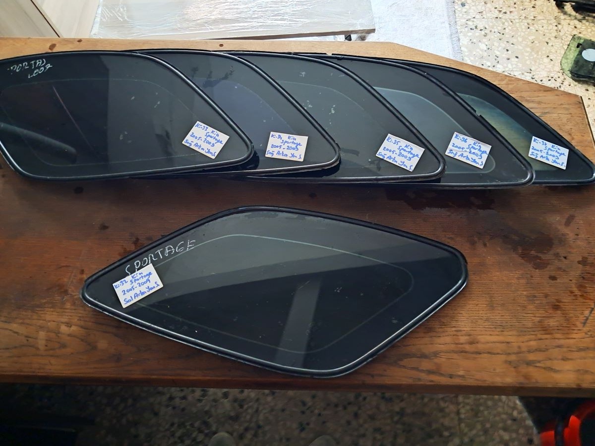 Kia 	Sportage	Sağ Arka Kelebek Camı	2005-2009	(Stok Kodu:	Ki-34)