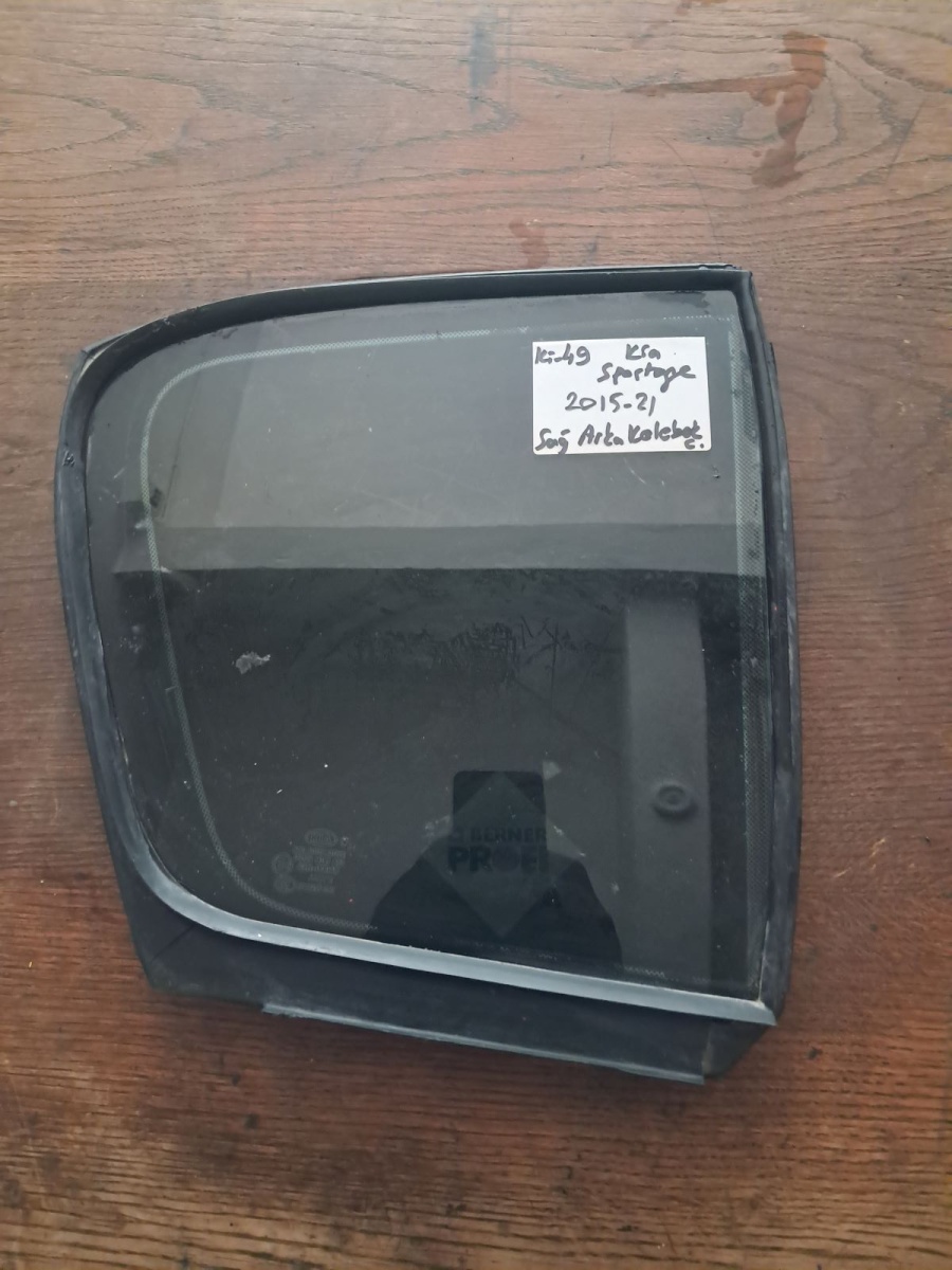 Kia 	Sportage	Sağ Arka Kelebek Camı	2015-2021	(Stok Kodu:	Ki-49)