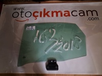 Audi	A-4 	Sol Arka Kapı Camı	2004-2008 	(Stok Kodu:	Au-67)