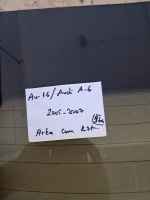 Audi	A 6	Arka Cam Rzt.	2005-2007	(Stok Kodu:	Au-16)