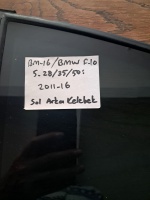 BMW	F-10	2011-2016	Sol Arka Kelebek Camı 	(Stok Kodu:	Bm-16)