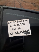 BMW	F-10	2011-2016	Sol Arka Kelebek Camı 	(Stok Kodu:	Bm-18)