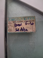 BMW F-10 Sol Arka Kelebek Camı