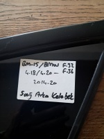 BMW	F-36 / F-32	2014-2020	Sağ Arka Kelebek Camı 	(Stok Kodu:	Bm-15)