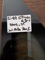 Citroen 	C-3  I	Sol Arka Yan Sabit Camı	2002-2025	(Stok Kodu:	Ci-92)