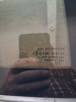 Citroen 	C-3 	Sağ Arka Yan Sabit Camı	2011-2018	(Stok Kodu:	Ci-93)