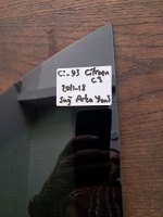 Citroen 	C-3 	Sağ Arka Yan Sabit Camı	2011-2018	(Stok Kodu:	Ci-93)