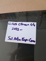 Citroen	C-4	Sol Arka Kapı Camı	2022-	(Stok Kodu:	Ci-109)