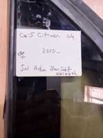 Citroen C-4 Sol Arka Yan Sabit Kelebek Cam 2010 (Stok Kodu:Ci-5)