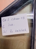 Citroen C-4 Sol Ön Kelebek Camı 2008- (Stok Kodu: Ci-1)