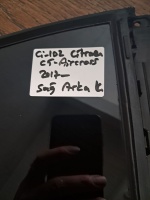 Citroen 	C-5 Aircross 	Sağ Arka Kelebek Camı	2019-	(Stok Kodu:	Ci-102)
