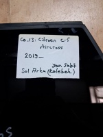 Citroen	C-5 Aircross	Sol Arka Yan Sabit Kelebek Camı 	2019-	(Stok Kodu:	Ci-13)