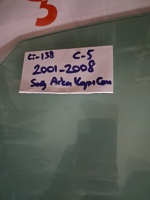 Citroen	C-5	Sağ Arka Kapı Camı	2001-2008 	(Stok Kodu:	Ci-138)