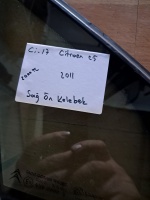 Citroen	C-5 	 Sağ Ön Kelebek 	2011	(Stok Kodu:	Ci-17)