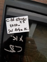 Citroen 	C-5 	Sol Arka Kelebek Camı	2010-	(Stok Kodu:	Ci-86)