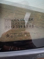 Citroen 	C-5 	Sol Arka Kelebek Camı	2010-	(Stok Kodu:	Ci-86)