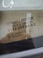 Citroen 	C-5 	Sol Arka Kelebek Camı	2010-	(Stok Kodu:	Ci-88)