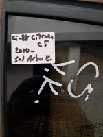 Citroen 	C-5 	Sol Arka Kelebek Camı	2010-	(Stok Kodu:	Ci-88)