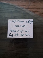 Citroen	C-Elysee 	Sol Arka Kapı Camı	2012-2025	(Stok Kodu:	Ci-58)