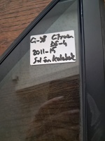 Citroen 	DS-4 	Sol Ön Kelebek Camı	2011-2015	(Stok Kodu:	Ci-98)