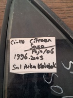 Citroen	Saxo	Sol Arka Kelebek Camı	1996-2003	(Stok Kodu:	Ci-111)
