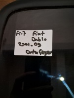 Fiat	Doblo 	2001-2009	Orta Çerçeve	(Stok Kodu:	Fi-7)