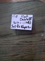 Fiat	Doblo	2010-	Sol Ön Kapı Camı	(Stok Kodu:	Fi-5)