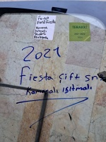 Ford	Fiesta	Kameralı, sensörlü Ön cam	2021	(Stok Kodu:	Fo-40)