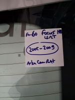 Ford Focus HB (LS-LT) 2005-2009 Arka Cam (Stok Kodu: Fo-60)