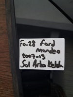 Ford	Mondeo	Sol Arka Kelebek Camı	2007-2013	(Stok Kodu:	Fo-28)