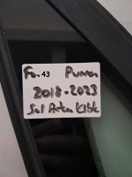 Ford	Puma	Sol Arka Kelebek Camı	2018-2023	(Stok Kodu:	Fo-43)