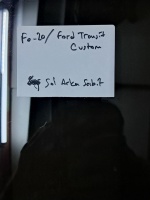 Ford 	Transit Custom	Sağ Arka Yan Sabit Camı		(Stok Kodu:	Fo-20)