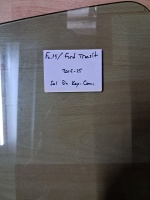 Ford 	Transit 	Sol Ön Kapı Camı	2015-	(Stok Kodu:	Fo-15)