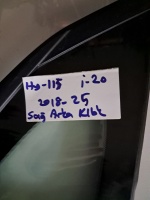 Hyundai 1-20 2018-2025 Sağ Arka Kelebek Camı (Stok Kodu: Hy-115)