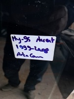 Hyundai	Accent 	1999-2008	Arka Cam	(Stok Kodu:	Hy-95)