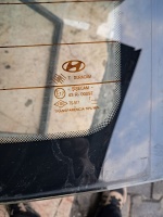 Hyundai	 Accent 2000-2006	Arka Cam	(Stok Kodu:	Hy-8)