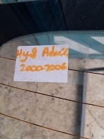 Hyundai	 Accent Admira	2000-2006	Arka Cam	(Stok Kodu:	Hy-8)