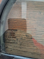 Hyundai	Accent Admire	2000-2005	Sağ Arka Kelebek Camı	(Stok Kodu:	Hy-64)