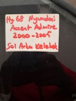 Hyundai	Accent Admire	2002-2005	Sol Arka Kelebek Camı	(Stok Kodu:	Hy-68)