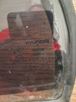 Hyundai	Accent Admire	2002-2005	Sol Arka Kelebek Camı	(Stok Kodu:	Hy-68)