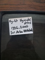 Hyundai	Atos	1996-2000	Sol Arka Kelebek Camı	(Stok Kodu:	Hy-47)