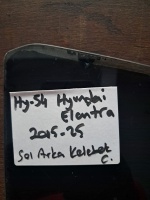 Hyundai 	Elantra	2015-2025	Sol Arka Kelebek Camı	(Stok Kodu:	Hy-54)