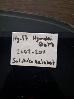 Hyundai 	Getz	2002-2011	Sol Arka Kelebek Camı	(Stok Kodu:	Hy-57)