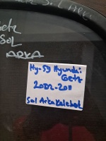 Hyundai 	Getz	2002-2011	Sol Arka Kelebek Camı	(Stok Kodu:	Hy-59)