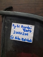 Hyundai 	Getz	2002-2011	Sol Arka Kelebek Camı	(Stok Kodu:	Hy-61)