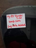 Hyundai 	i-20 	2008-2014	Sağ Arka Kelebek Camı	(Stok Kodu:	Hy-87)