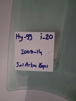 Hyundai i-20 2009-2014 Sol Arka Kapı Cam (Stok Kodu: Hy-99)