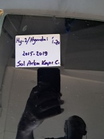 Hyundai	   I-20	2015-2019	Sol Arka Kapı Camı	(Stok Kodu:	Hy-2)