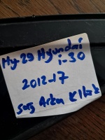 Hyundai 	i-30	2012-2017	Sağ Arka Kelebek Camı	(Stok Kodu:	Hy-29)