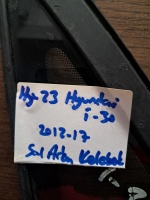 Hyundai 	i-30	2012-2017	Sol Arka Kelebek Camı	(Stok Kodu:	Hy-23)